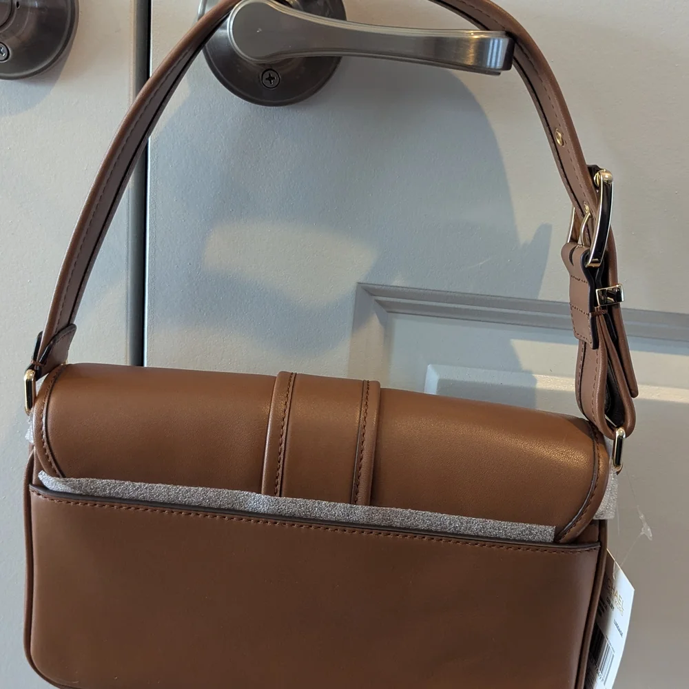 Michael Kors Tan Colby Leather Shoulder Bag
